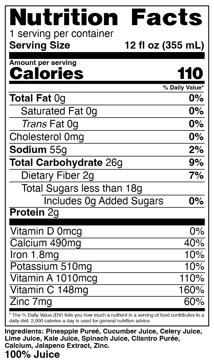 Nutrition Facts Image